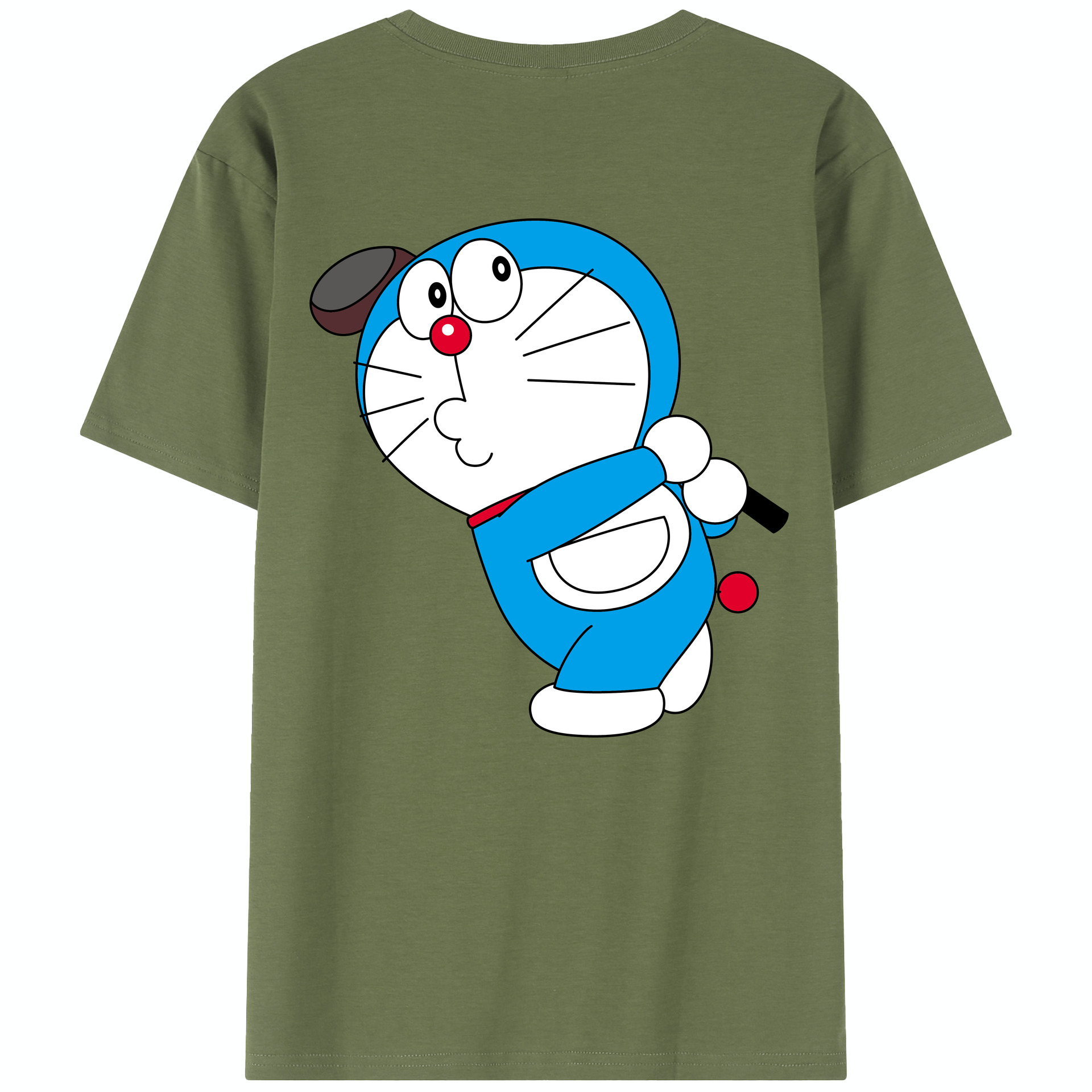 （画像用） ドラえもん Doraemon 綿100％半袖Tシャツ（背面プリント）